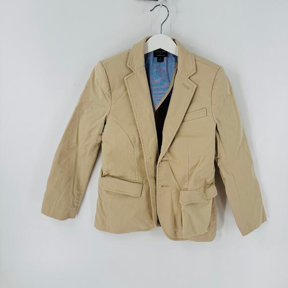 Crewcuts Boys Khaki Thompson Blazer Size 8 Classic Dress Jacket - Picture 9 of 9